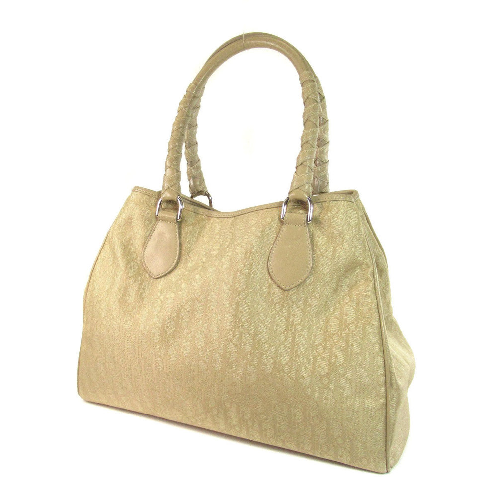 Christian Dior Trotter Tote Bag Canvas Beche - Picture 2 of 9